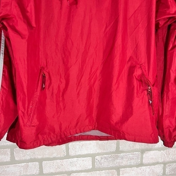 Vintage adidas Y2K Men’s Red Hooded Tracksuit Jacket with Gray Trim Size M - Picture 5 of 11